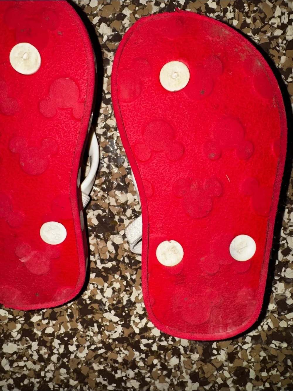 Toddler Girls Flip Flop Sandal Lot Size 6/7 & 7/8 Minnie Unicorn Hearts Zebra